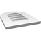 Ekena Millwork Round Top Surface Mount PVC Gable Vent: Non-Functional, w/ 3-1/2"W x 1"P Standard Frame, 14"W x 18"H GVPRT14X1801SN - alternate 3
